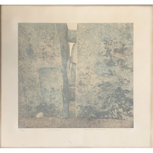 373 - Norman Stevens (1937-1988), 'Stonehenge', signed and numbered 75/100 in pencil, dated 1978, studio b... 