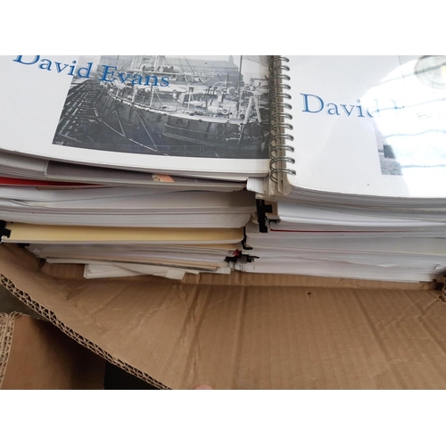 289 - ROYAL NAVAL DOCKYARDS: Two large boxes of research papers/reports and other items from the work of D... 