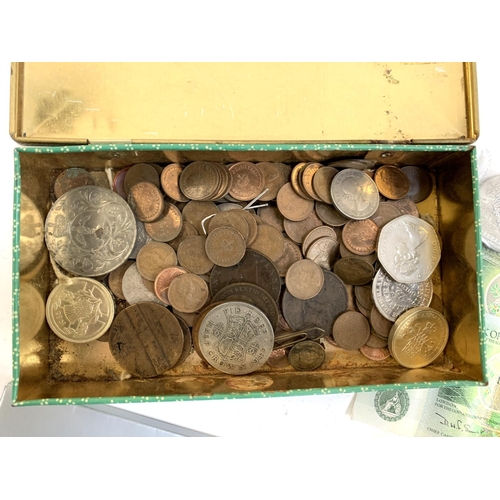 23 - A quantity of British coins to include Millennium £5 coin, 1951 Festival of Britain coin, boxed, oth... 