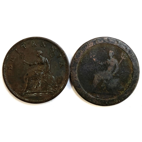 24 - A George III penny 1806, together with a one other