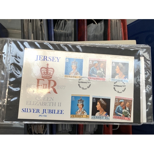 303 - A large quantity of first day covers in albums