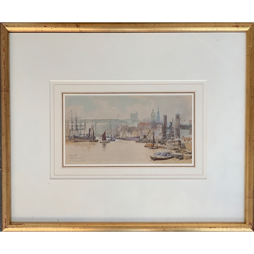 270 - Herbert Menzies Marshall (1841-1913), 'Newcastle', pencil and watercolour, signed, titled and dated ... 