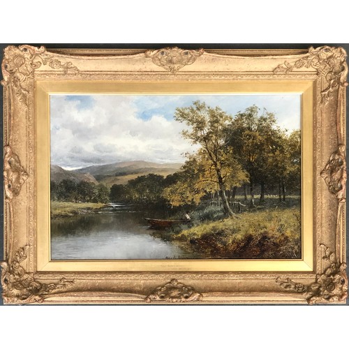 299 - David Bates (1840-1921), 'Near Builth', oil on canvas, signed and dated 1876, 29x44cm

Provenance: T... 