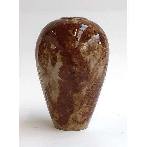 100 - A large Fulham Pottery Hurlingham Ware vase, stamped to base, 22cmH