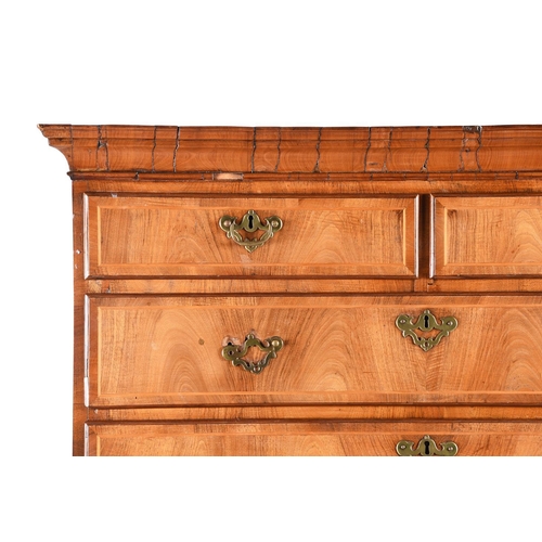 493 - A late 18th century George III mahogany chest on chest, 101cm wide, 50cm deep, 165cm high