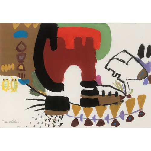 365 - Padraig Macmiadhachain (1929-2017), 'Taroudant 'Towards the Souk'', signed lower right, titled to ve... 