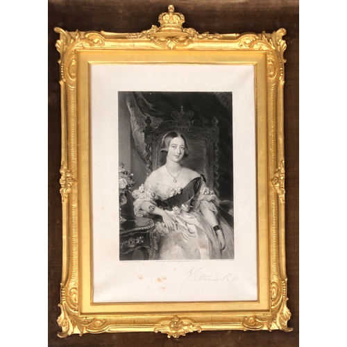 235 - A pair of signed royal presentation portraits of Queen Victoria and Prince Albert, after W.C Ross AR... 