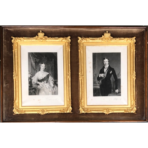 235 - A pair of signed royal presentation portraits of Queen Victoria and Prince Albert, after W.C Ross AR... 