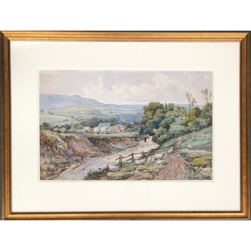 290 - Francis Thomas Davis (British, 19th Century), 'Shoreham, Kent', 1885, watercolour, signed and dated,... 