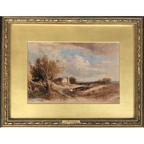 291 - John Varley OWS (1778-1842), watercolour, figures within a landscape, 1840, signed, 20x30cm

Provena... 