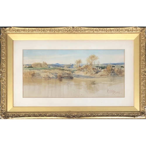 294 - Onorato Carlandi (Italian, 1848-1939), watercolour, Italian landscape, signed and inscribed 'Roma', ... 