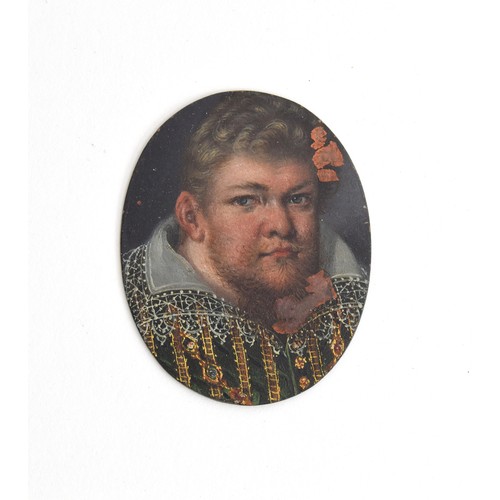 99 - Follower of Michiel Jansz. van Mierevelt, a pair of 17th century portrait miniatures on copper of a ... 