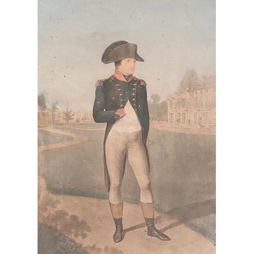 249 - After Jean Baptiste Isabey, portrait of Napoléon Bonaparte as First Consul, standing full-length in ... 