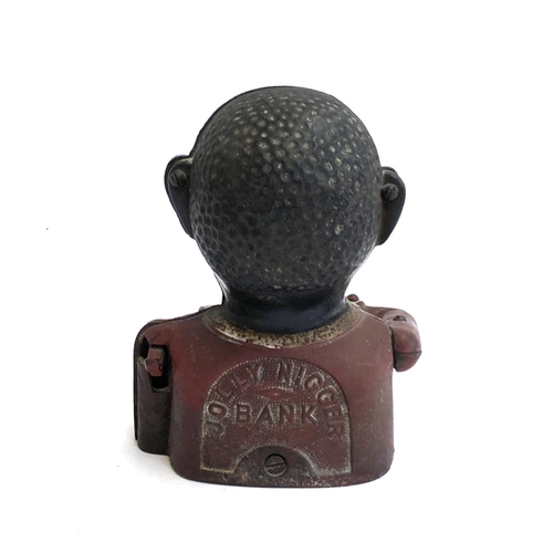 317 - A cast iron 'Jolly' money bank, 16cmH