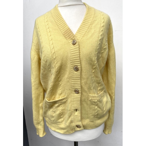 364 - An Astrifa Austrian wool cardigan, size 46 together with a Jaeger shawl cardigan size L, two John La... 