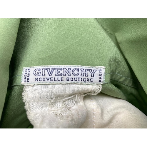 365 - A vintage Givenchy green silk shirt (Size 8), A Umberto Ginocchietti, Alexandra Amoult silk shirt (4... 