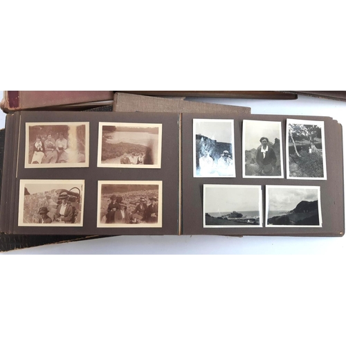 400 - A quantity of black and white photographs in seven albums to include military interest, Austria, Swi... 