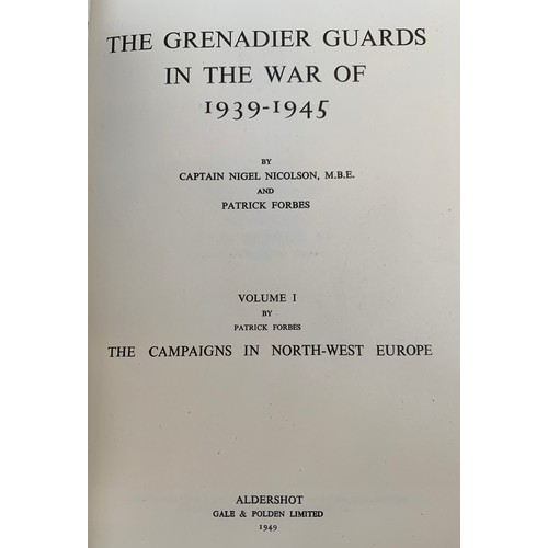 410 - BOOKS, MILITARY: NICHOLSON, Capt. N., and FORBES, P., 'The Grenadier Guards in the War 1939-1945, in... 