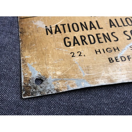 237 - An enamel sign 'Notice, Allotments Act, 1922' issued by the National Allotments and Gardens Society ... 