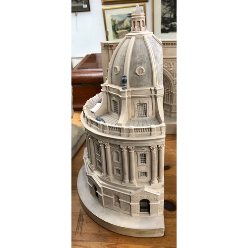 181 - A Timothy Richards plaster architectural model of The Radcliffe Camera, Oxford, 27.5cm