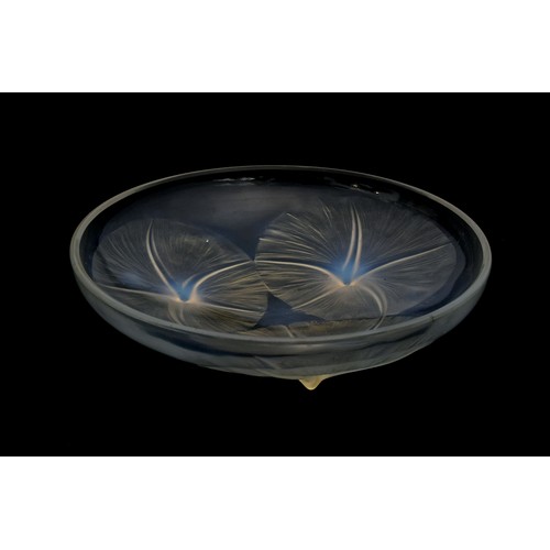 216 - A Lalique early 20th century 'Volubilis' opalescent glass bowl, 21.5cm diameter