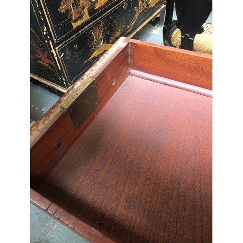 576 - A Victorian mahogany pedestal partner's desk, c.1880, with leather inset top above the three frieze ... 