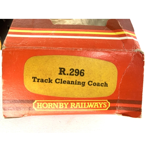 86 - A Hornby OO gauge Track Cleaning Coach, R296, boxed