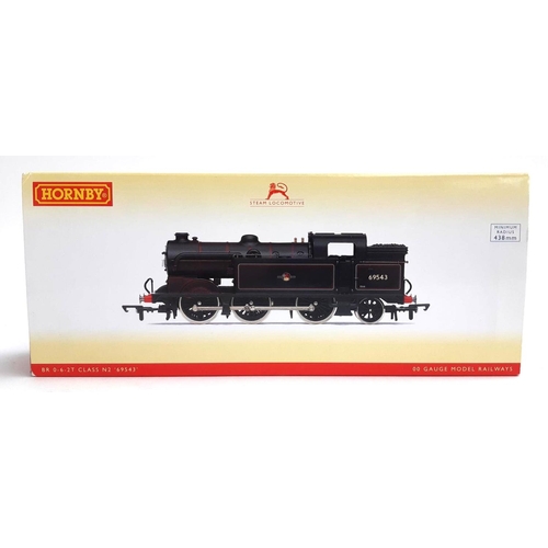 91 - A Hornby OO gauge BR (late) Class N2 0-6-2T locomotive, '69543', R3188, boxed