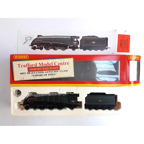 113 - A Hornby OO gauge BR Class A4 locomotive and tender, 'Empire of India', TMC72, boxed