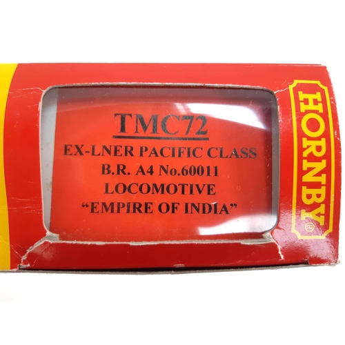 113 - A Hornby OO gauge BR Class A4 locomotive and tender, 'Empire of India', TMC72, boxed