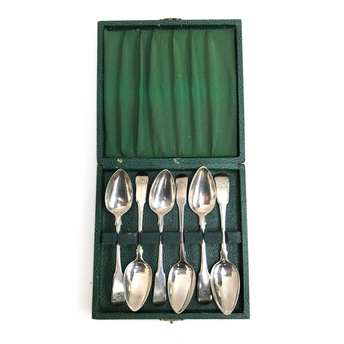 76 - A set of six George III silver teaspoons, c.1812, 3.2ozt