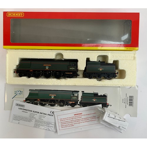 84 - A Hornby OO gauge BR 4-6-2 West Country Class locomotive and tender, 'Weymouth', R060, boxed