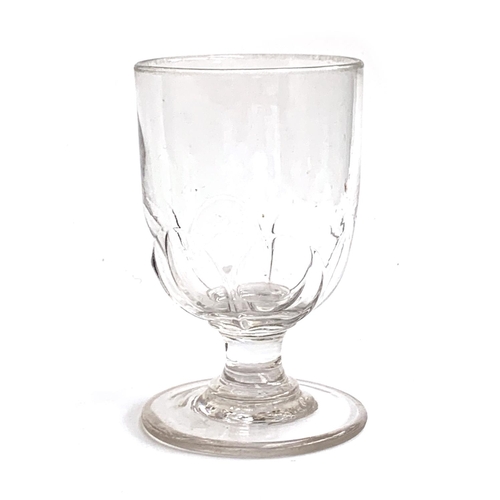 129 - A Georgian stemmed wine goblet, 12.2cmH