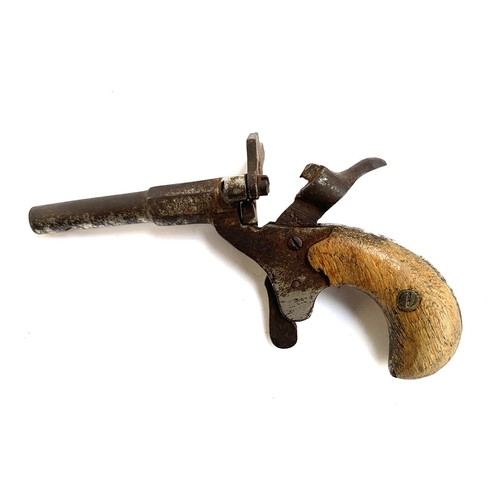 103 - A small Flowbert blank firing pistol, probably made in Belgium, late 19th century