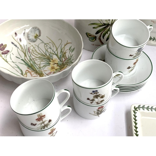 186 - An Eschenbach Bavaria part coffee service with dandelion design (15 pieces); together with Limoges c... 