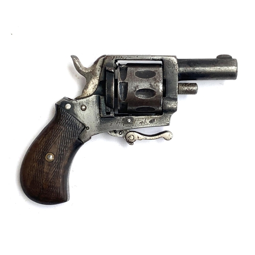 358 - An antique pocket bulldog style revolver, marked Patent NOS, 6254.13.2621