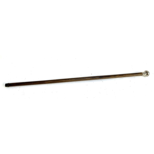 359 - A silver topped walking cane, 82cmH