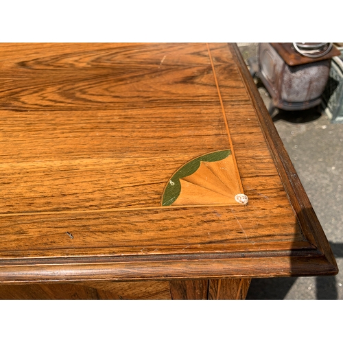 991 - A 20th century rosewood veneer cabinet, comprising six doors and a shelf below, 156x55x111cmH