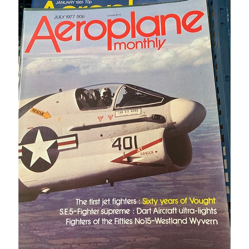 445 - A very large quantity (hundreds) of flying and Aeroplane related magazines to include Flypast, Crash... 