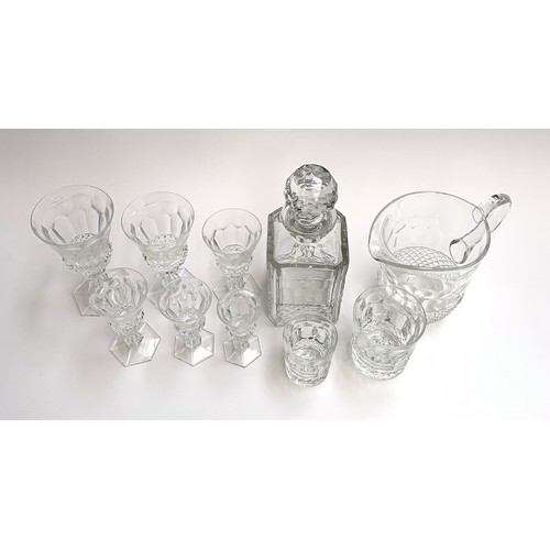 108 - A quantity of Lawley glass to include approx. decanter (1), large jug, large water tumblers (15), sm... 