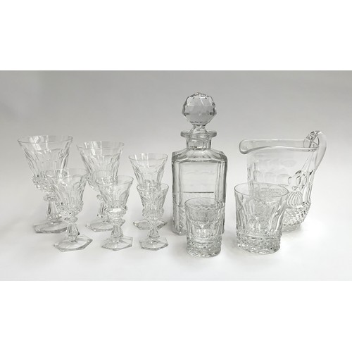 108 - A quantity of Lawley glass to include approx. decanter (1), large jug, large water tumblers (15), sm... 