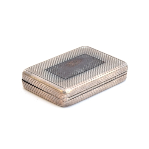 127 - A George V silver rounded rectangular vesta box by Thomas Callow & Son, London 1917, foliate thumbpi... 