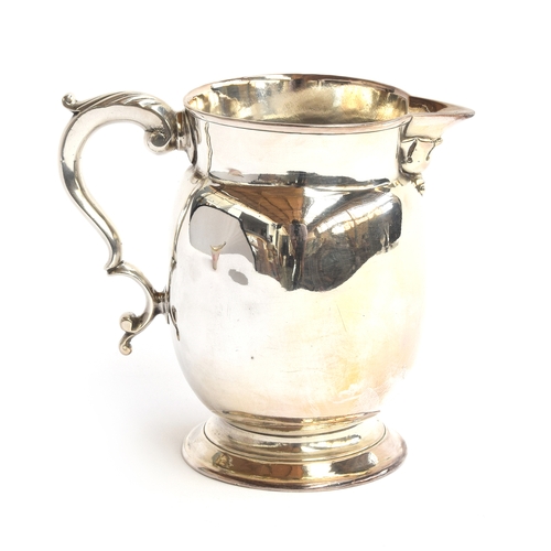 101 - A large George III milk jug by Thomas Wallis I, London 1776, 13cm high, 11.5ozt