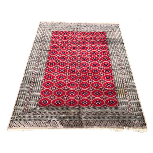 732 - A large Uzbek Bokhara wool rug 366x290cm