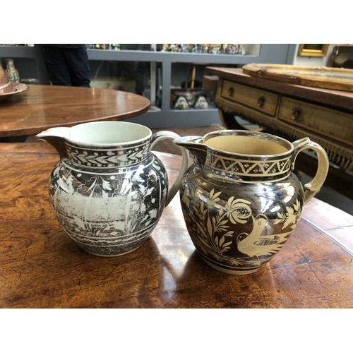 236 - A collection of fifteen 19th century silver lustre jugs, of varying sizes, approximately 11.5cm to 1... 