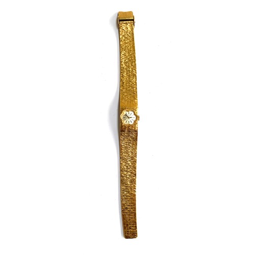 60 - A vintage Everite Incabloc ladies wristwatch with flower shaped dial, the dial 1.3cmD