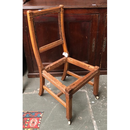 782 - A Victorian Gothic oak chair frame, c.1870, attributed to Marsh, Jones, Cribb & Co.