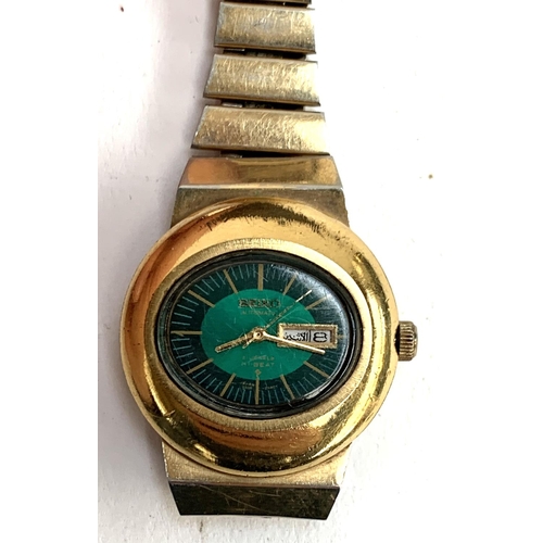 81 - A vintage 1970s Seiko Automatic Hi-Beat 2706-7020 wristwatch, green dial, Arabic day/date, in origin... 