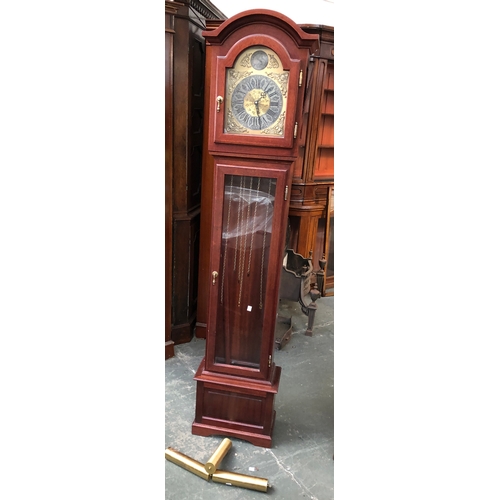 842 - A modern longcase clock, 187cmH