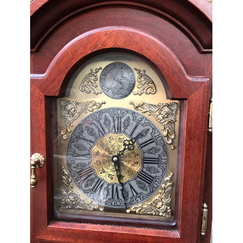 842 - A modern longcase clock, 187cmH